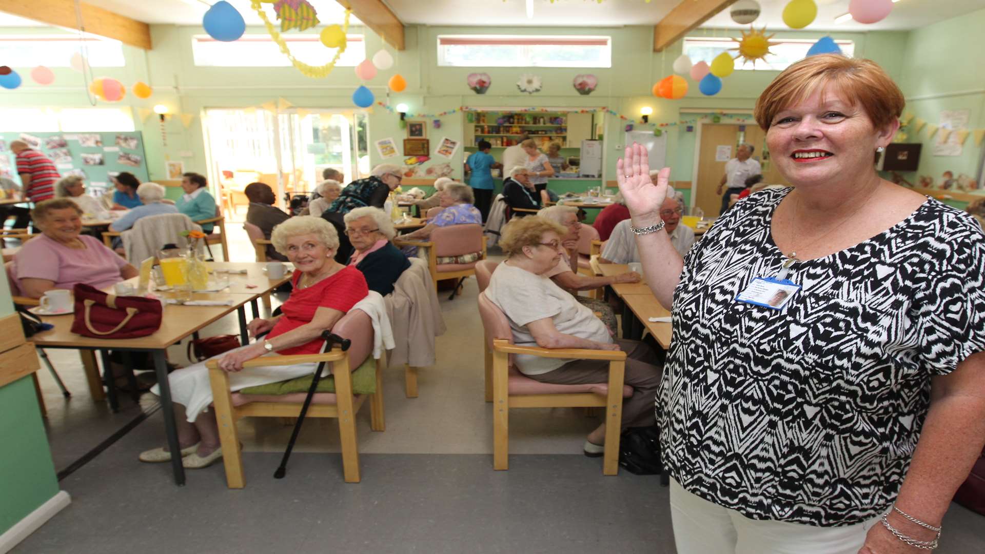 Chriss Monks, Day Services Manager, highlights the new day centre at Age UK