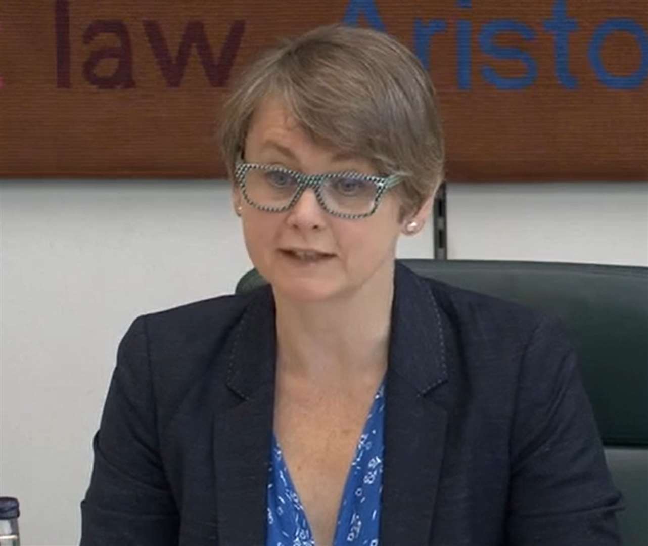 Yvette Cooper, chairwoman of the Commons Home Affairs Committee (Parliament TV/PA)