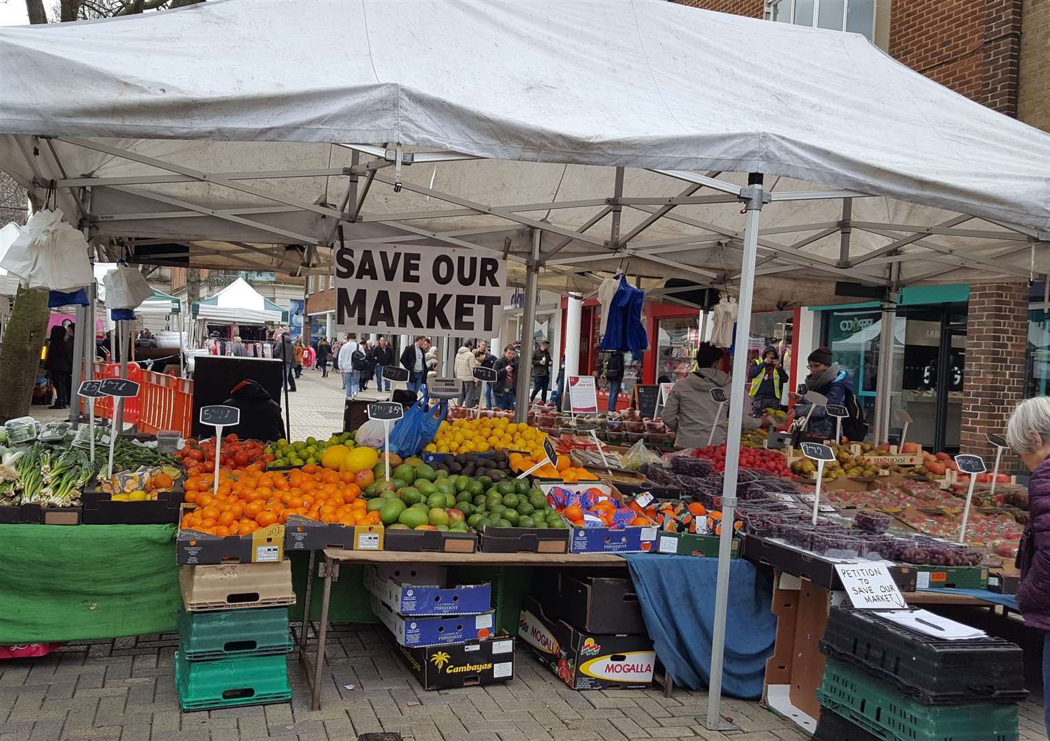Supporters led a campaign to save Canterbury Market
