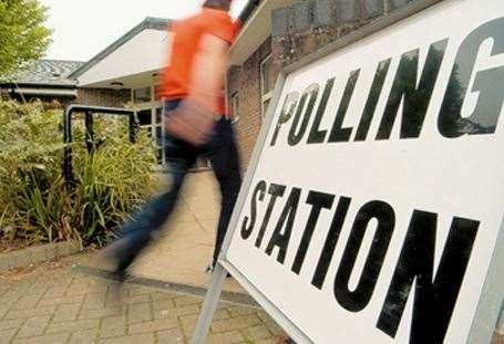 Polling Station. (8452861)