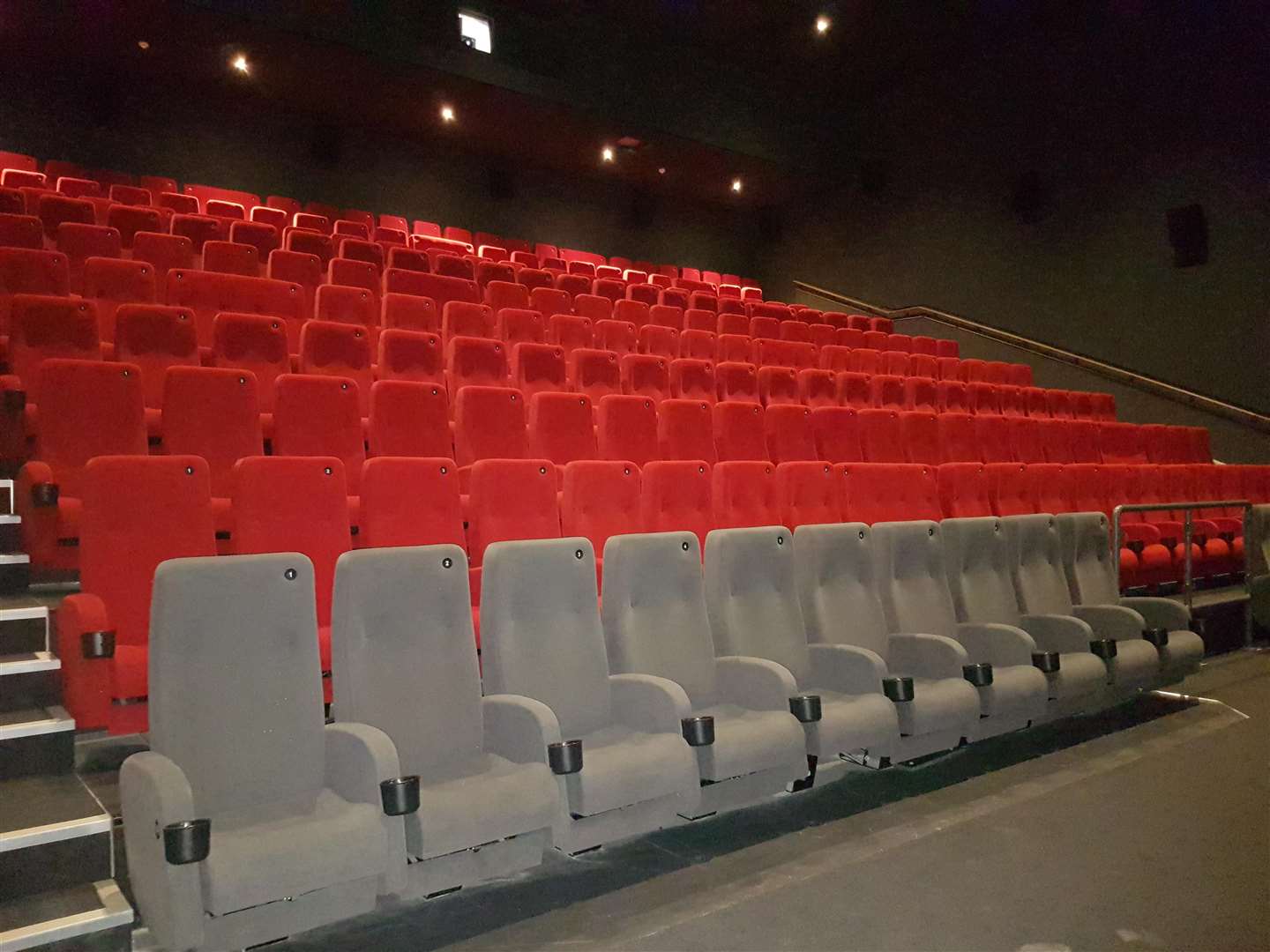 Inside one of the film auditoriums