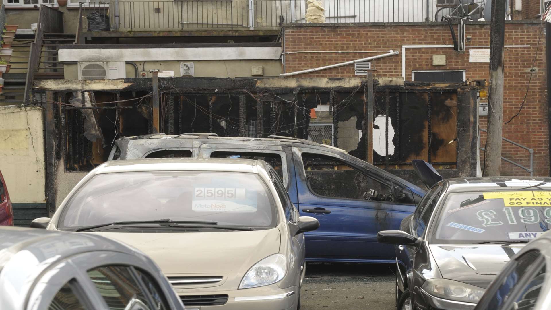 Regency Car Sales following the arson attack
