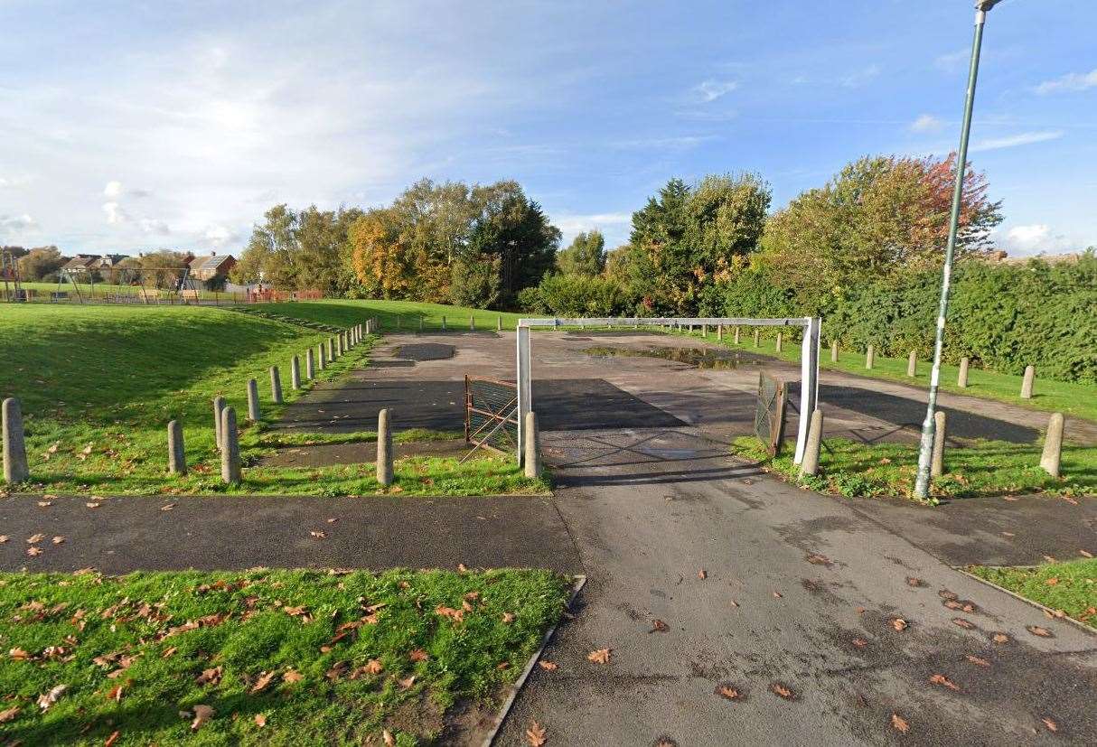 A petition has been set up for the park gate opposite Bligh Primary School to be replaced with a fixed barrier. Picture: Google Maps