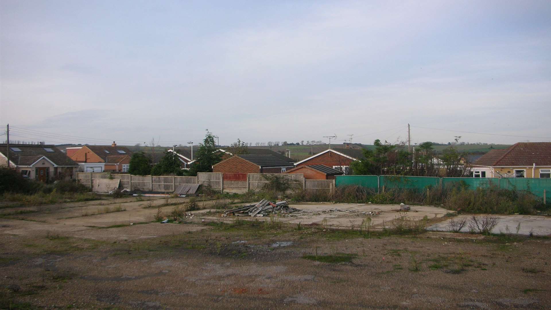 The vacant plot in Leysdown Road