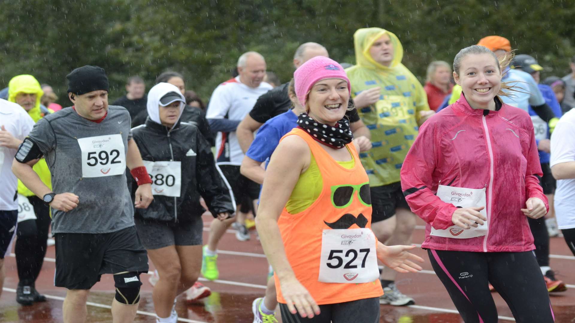 Runners taking part in the event