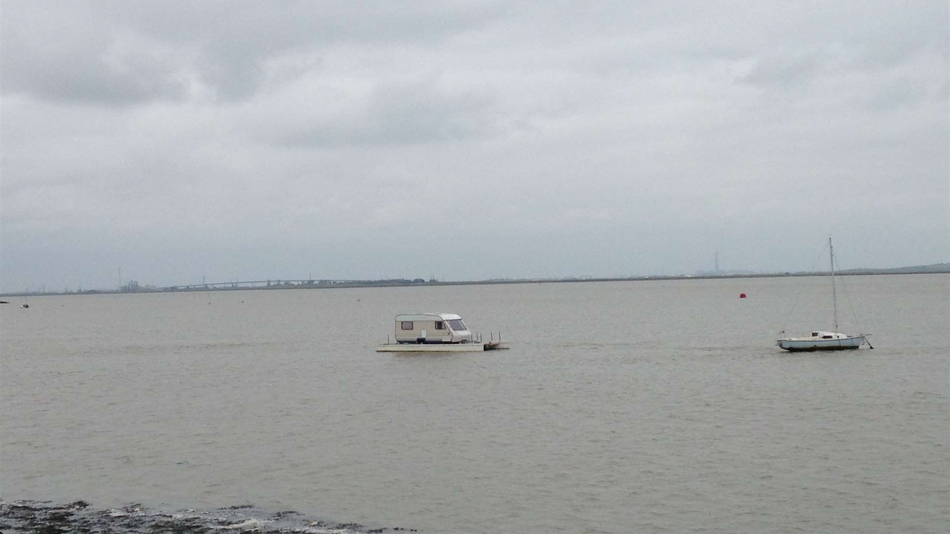 The caravan boat spotted in the Swale