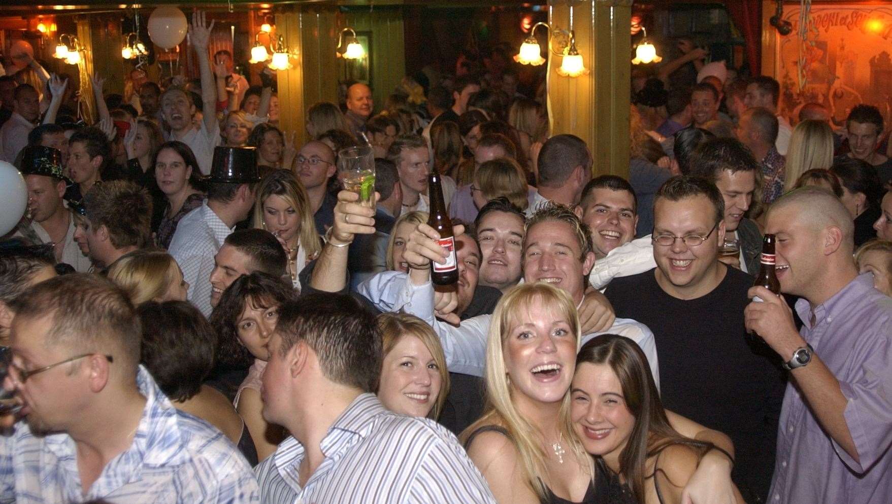 The new venue is a far cry from the Strawberry Moons nightclub. This was a picture from 2002 during the club's heyday Picture: Andrew Wardley