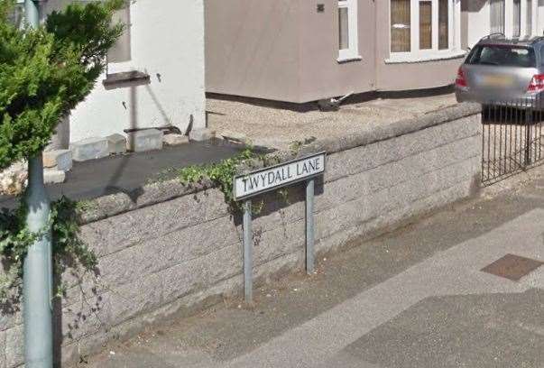 The incident was reported to have taken place in Twydall Lane in Gillingham. Picture: Google