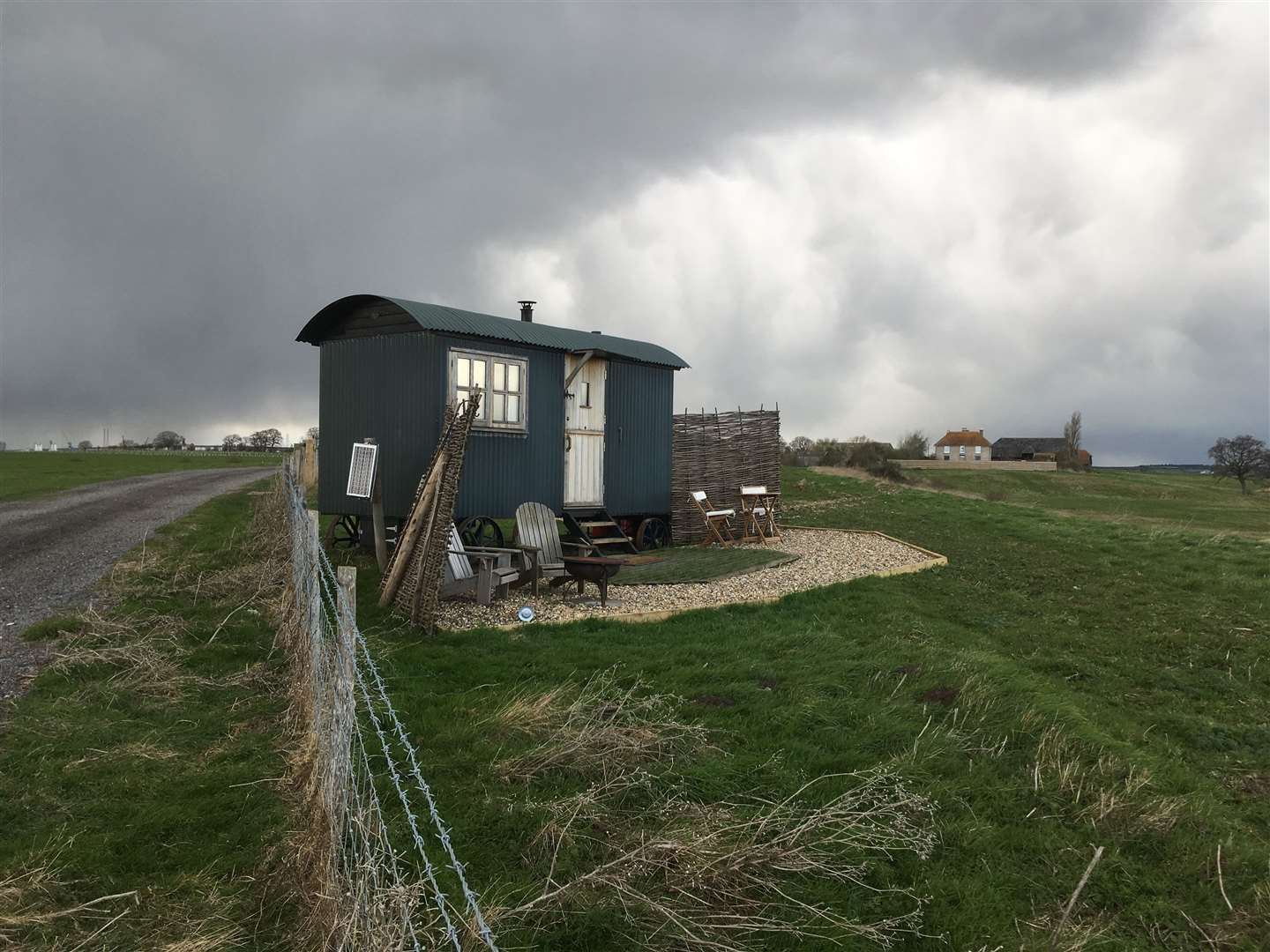 One of the first shepherd's huts at Elmley Nature Reserve, Sheppey