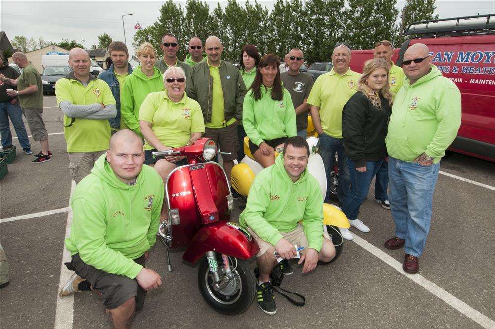 Members of the Sid James Scooter Club at their annual rally