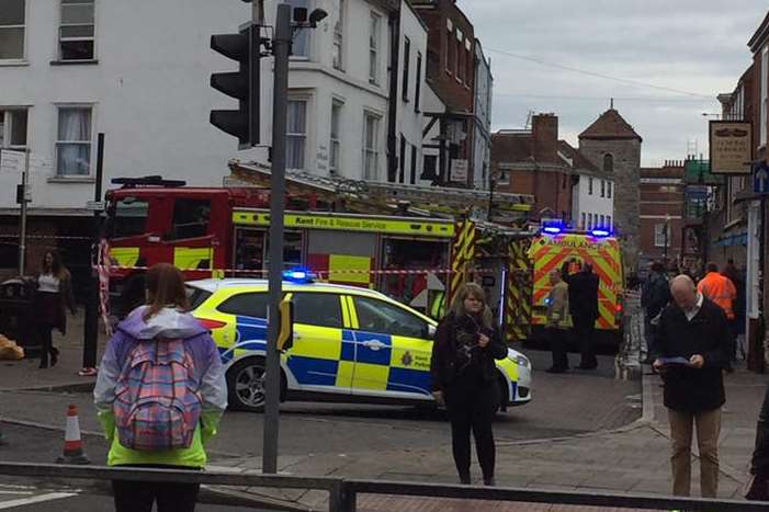 Emergency crews at the scene. Picture: Barry Phelan