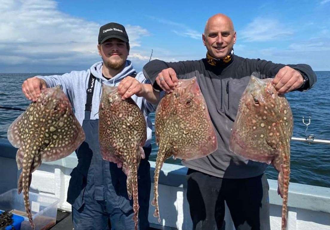 Thornbacks ray caught by Marcus Kinloch
