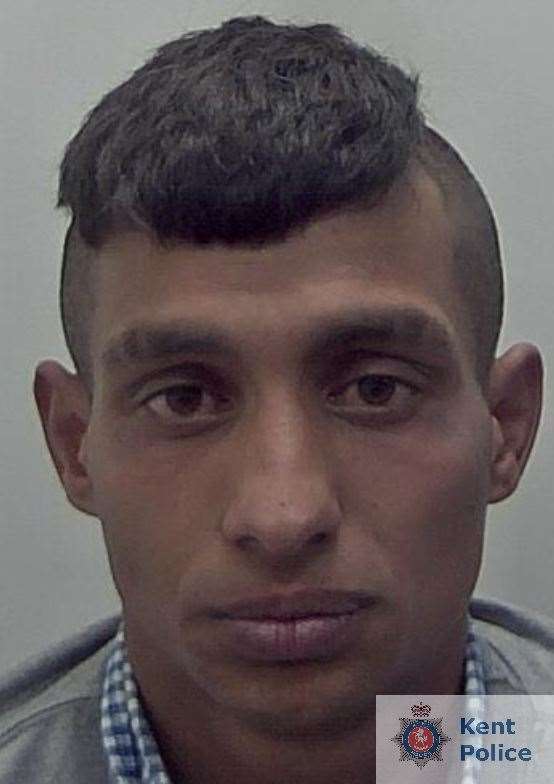 Jailed burglar: Samuel Geza. Picture from Kent Police