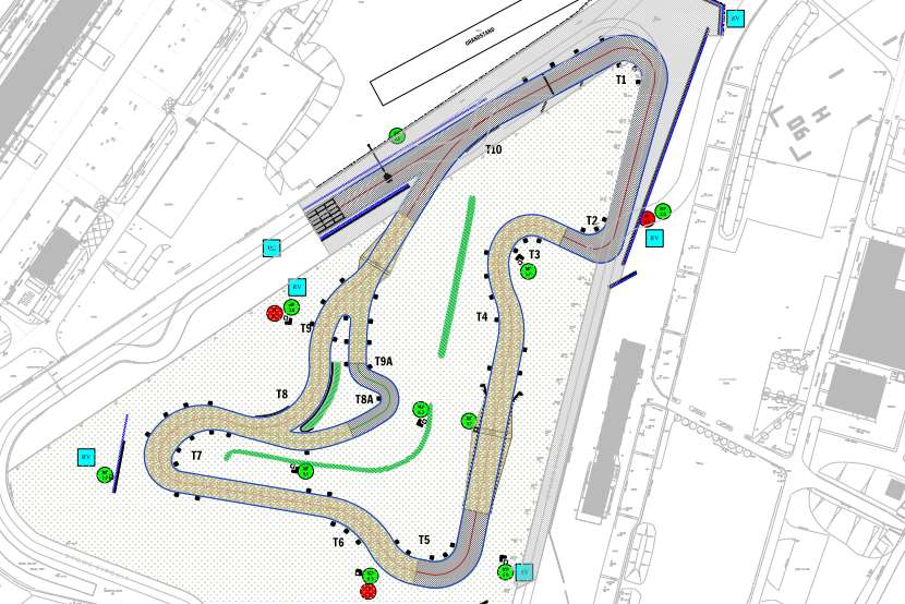 The Silverstone track plan