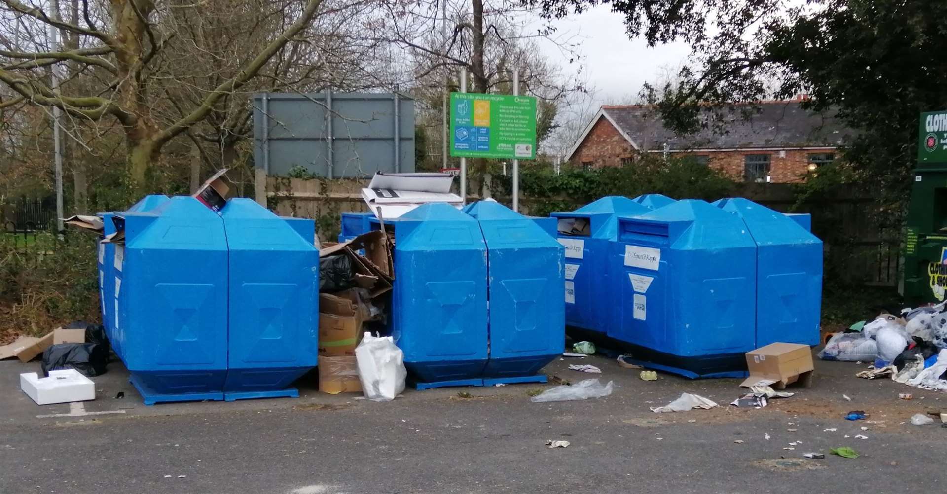 Fly-tipping in the Sevenoaks area by bottle banks