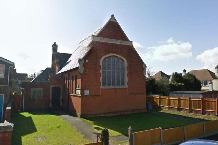 The masonic hall in Herne Bay was broken into