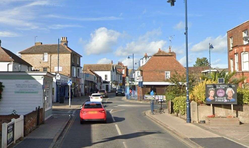 Oxford Street will be closed near Cromwell Road in Whitstable. Picture: Google