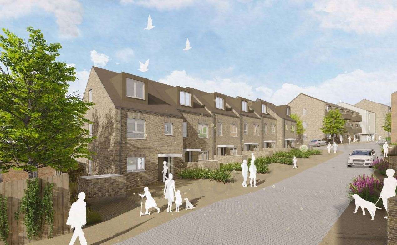 The plans propose a mixture of flats, houses and maisonettes. Picture: BPTW