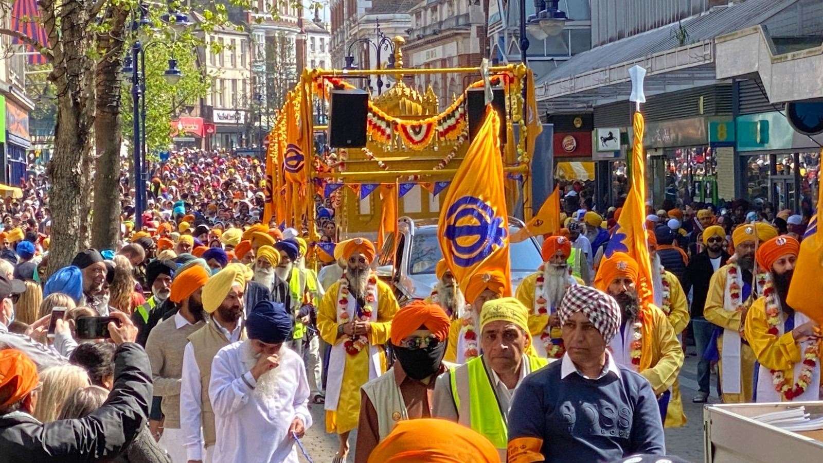 Last year more than 10,000 people attended the Sikh festival of Vaisakhi as it returned to Gravesend after a two-year absence. Photo: Jagdev Singh Virdee (56154464)