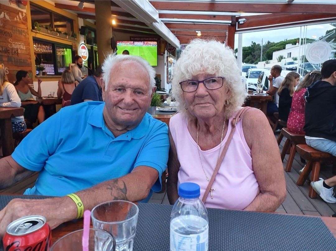 Harold and Valerie Robinson are celebrating their 60th anniversary. Pictured on holiday this year in Portugal