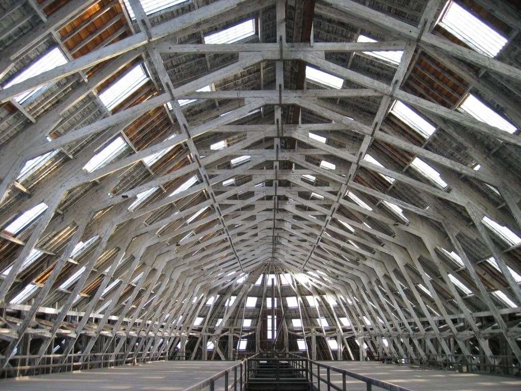 The dockyard area of Chatham Maritime is home to one of the highest concentration of listed buildings in the country such as the vast covered slipways