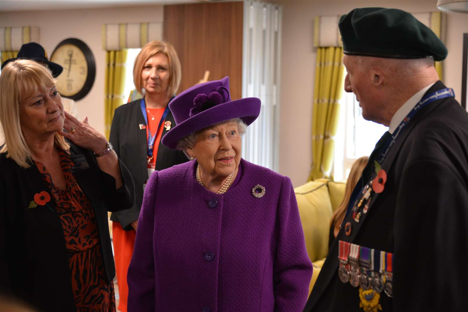 George Bradford meeting the Queen