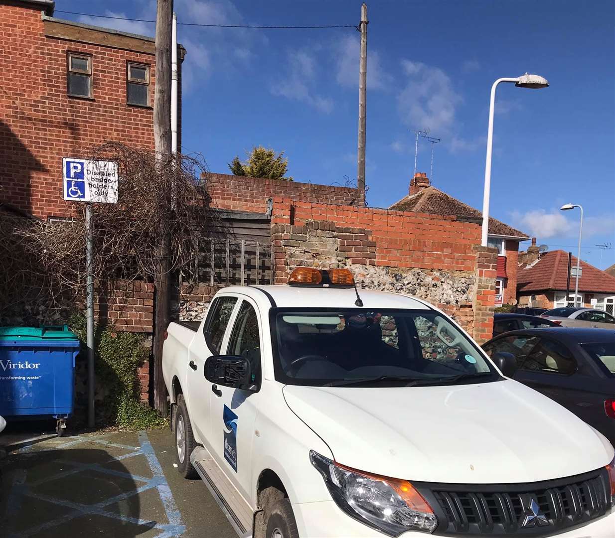 A Thanet District Council van was pictured parked in a disabled bay in Broadstairs (7725084)