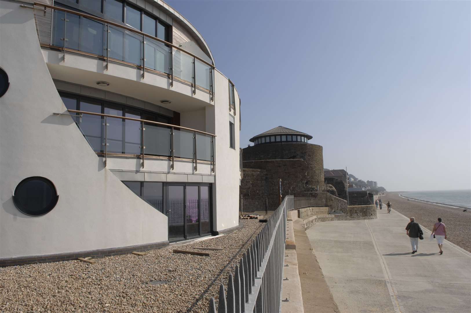 New apartments have been built alongside Sandgate Castle. Picture: Gary Browne