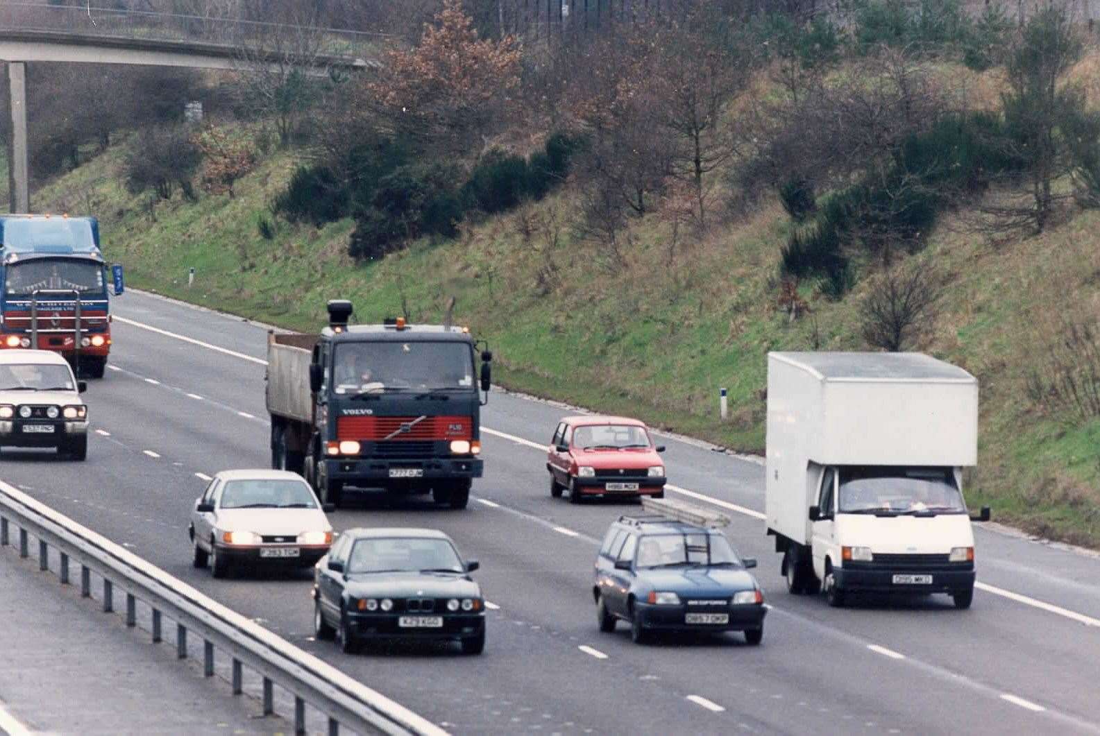 M20 Motorway pictured in 1995