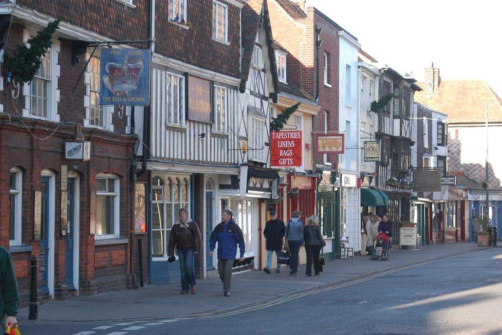 The man suffered a cardiac arrest in Palace Street, Canterbury