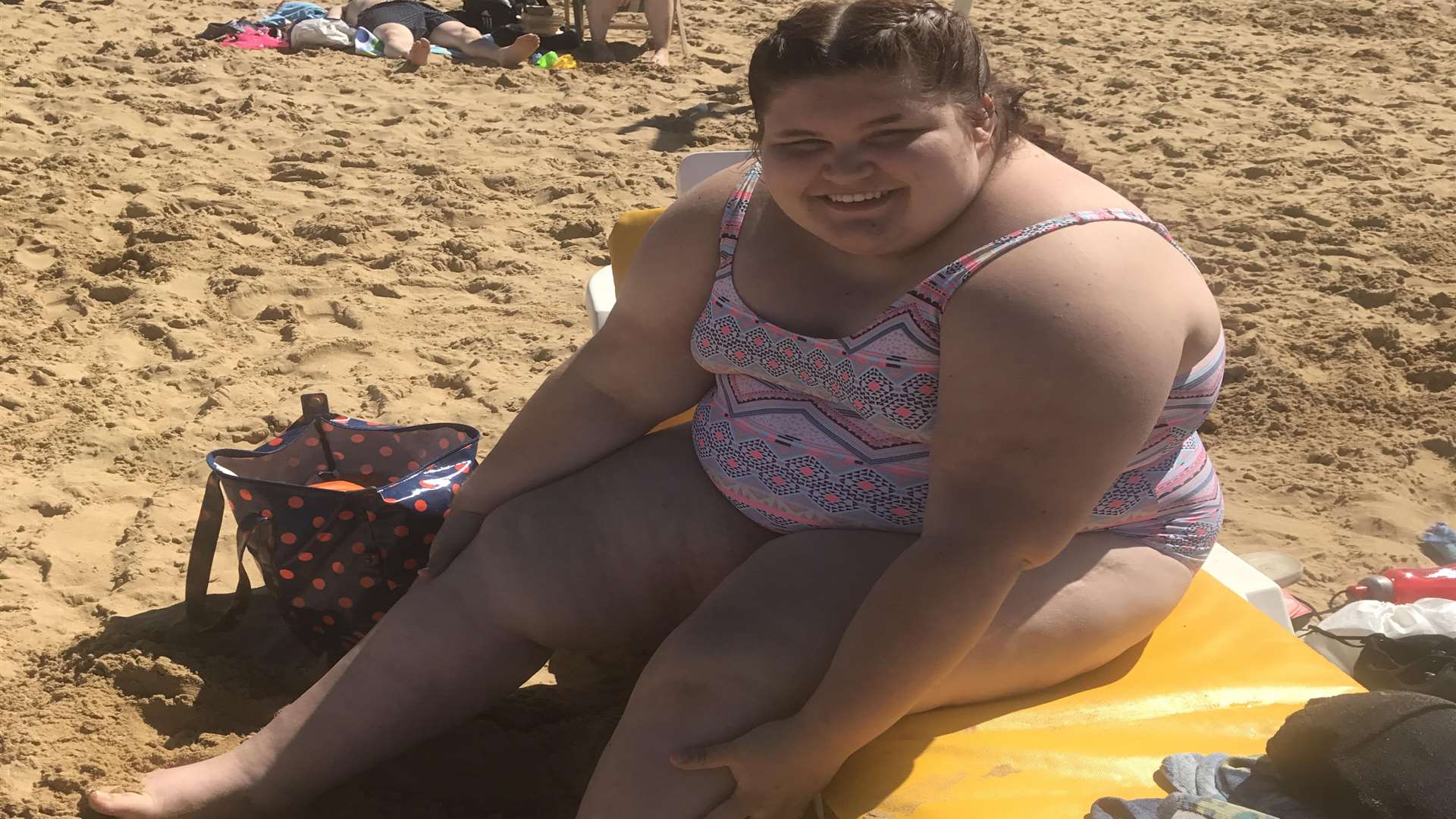 Paris pictured on Margate beach