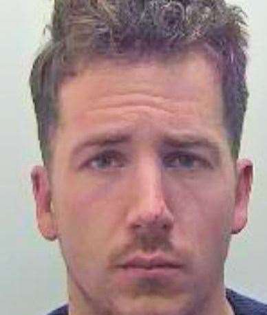 Charlie Hawker was jailed after he punched a police officer. Picture: Kent Police