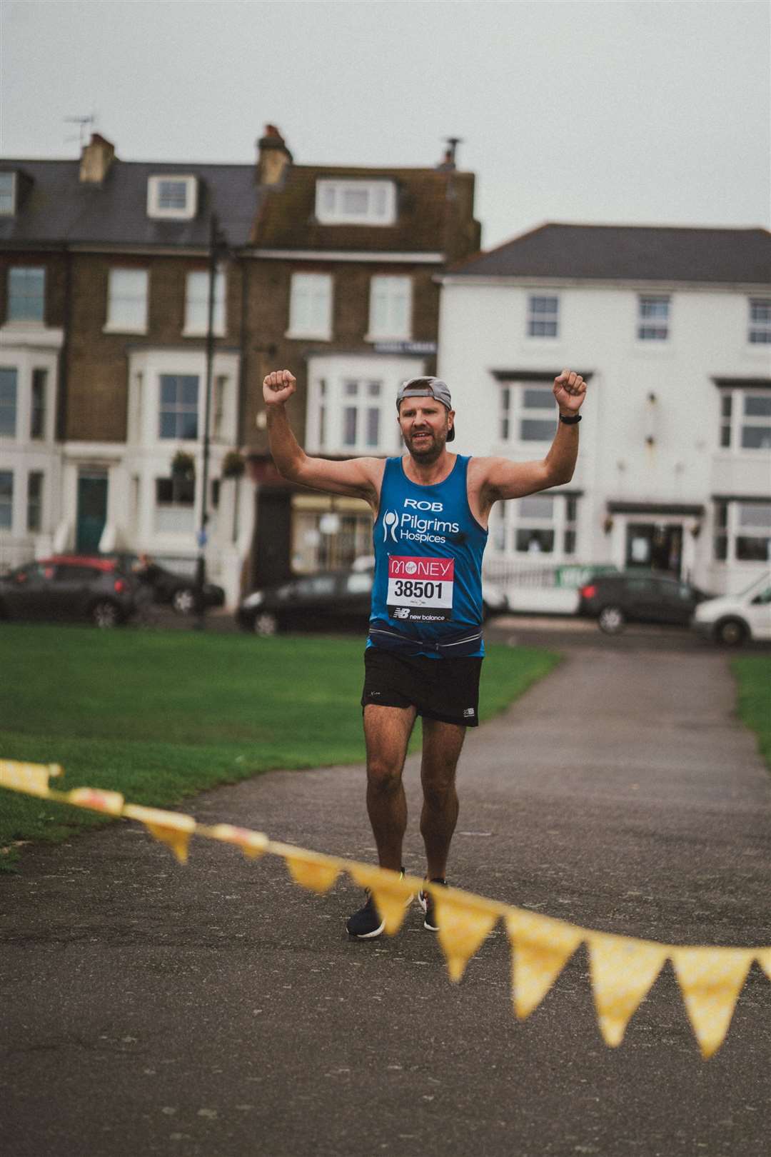 London Marathon 2021: Rob Maynard paces towards the finish line of the virtual marathon (50185465)