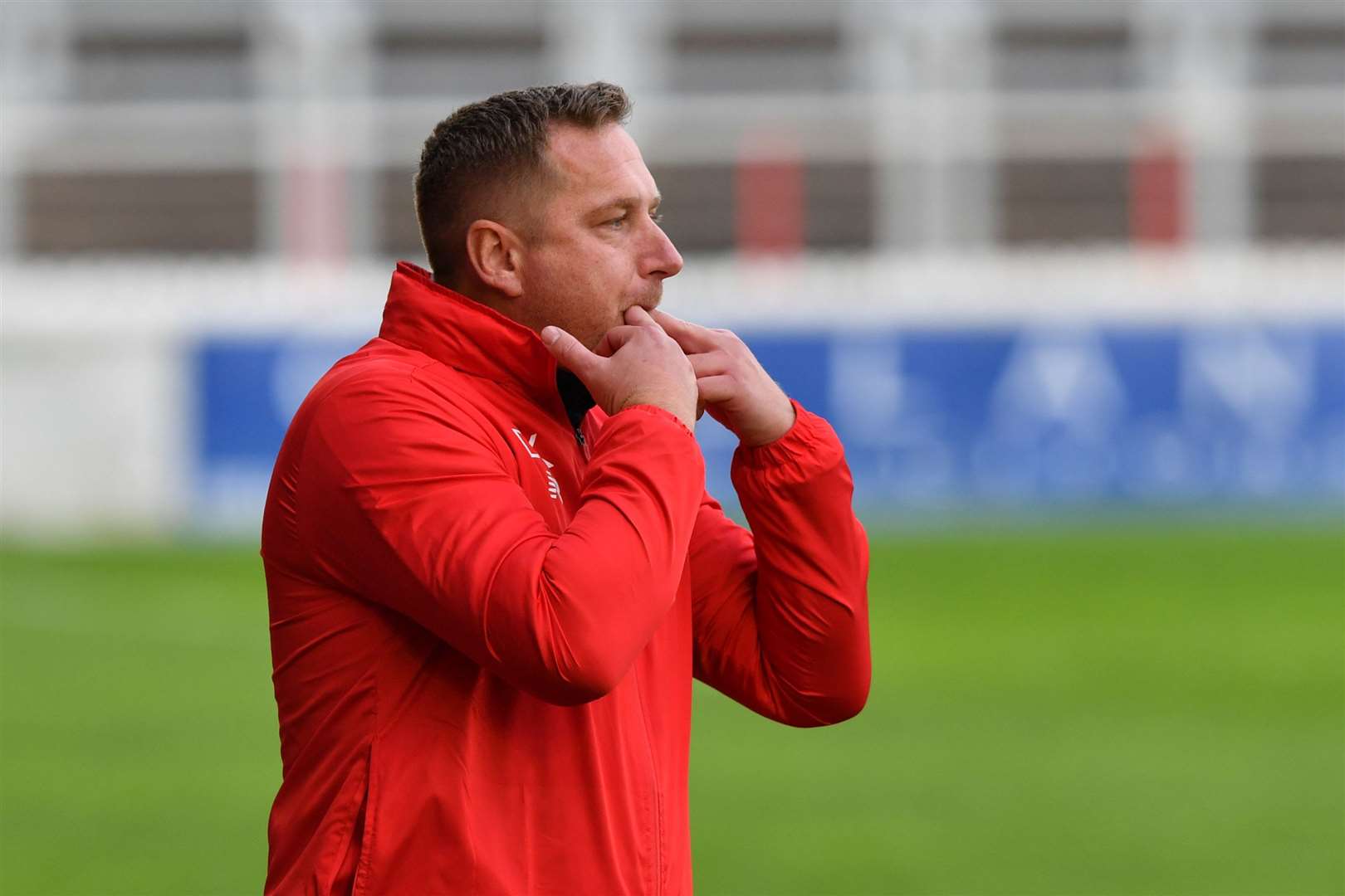 New Ebbsfleet boss Dennis Kutrieb - yet to manage a Fleet game in front of a home crowd at Stonebridge Road. Picture: Keith Gillard
