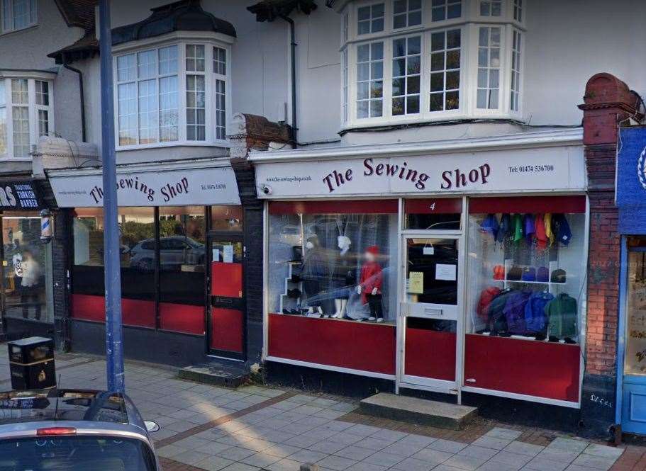 The Sewing Shop in Echo Square, Gravesend has now closed. Photo: Google