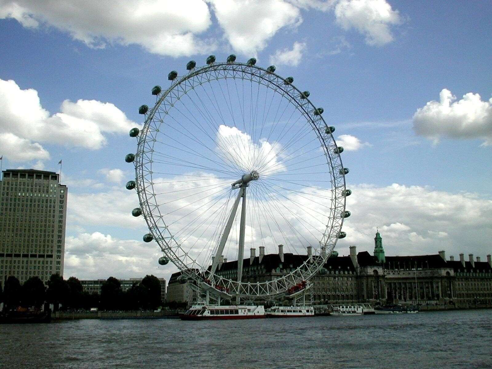 The team's challenge finished at the London Eye