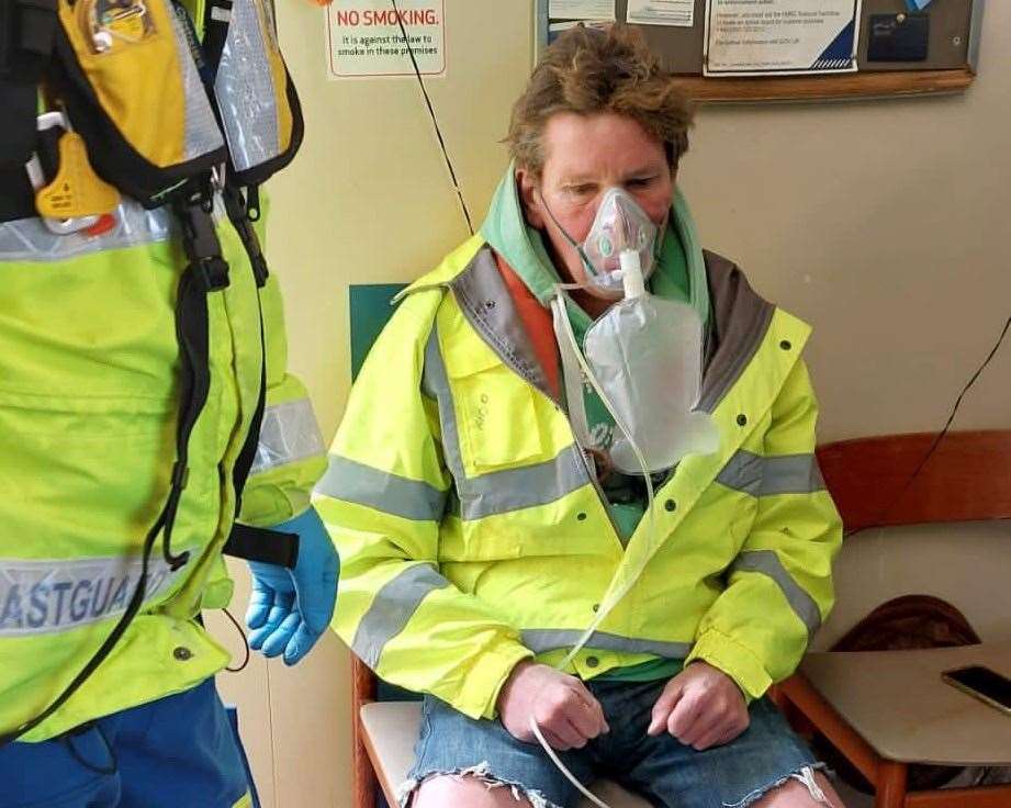 John was checked over by ambulance crews after he breathed in smoke from the fire