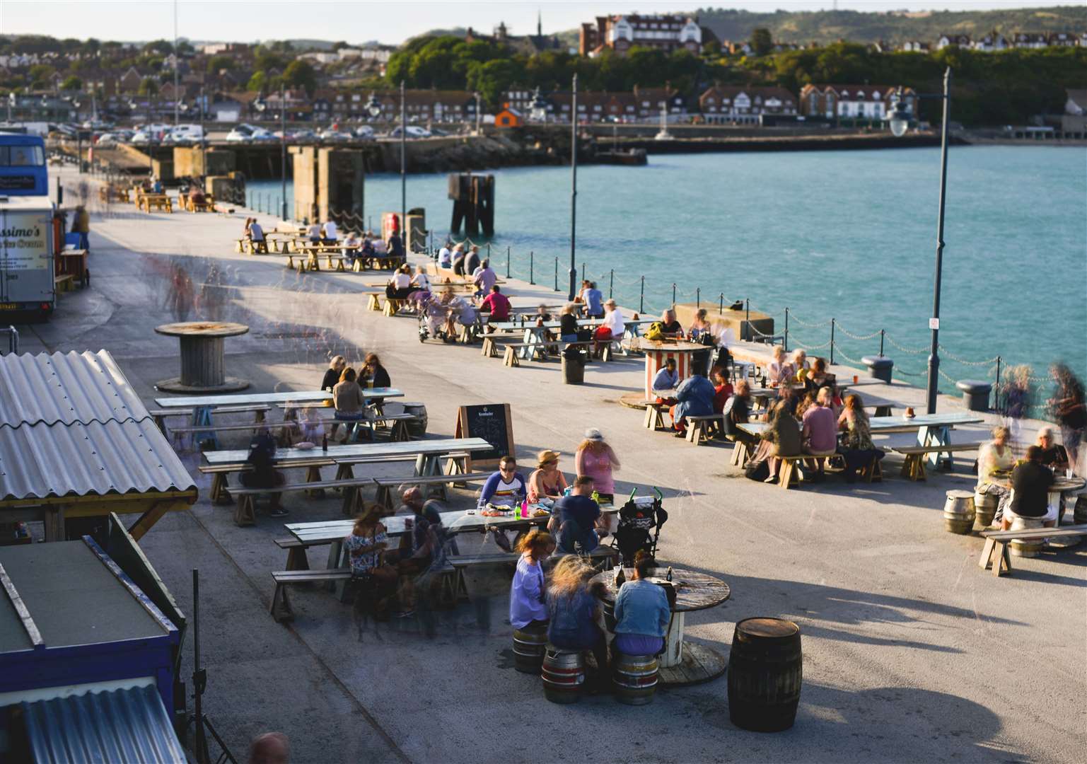 Folkestone harbour arm attracts visitors from far and wide