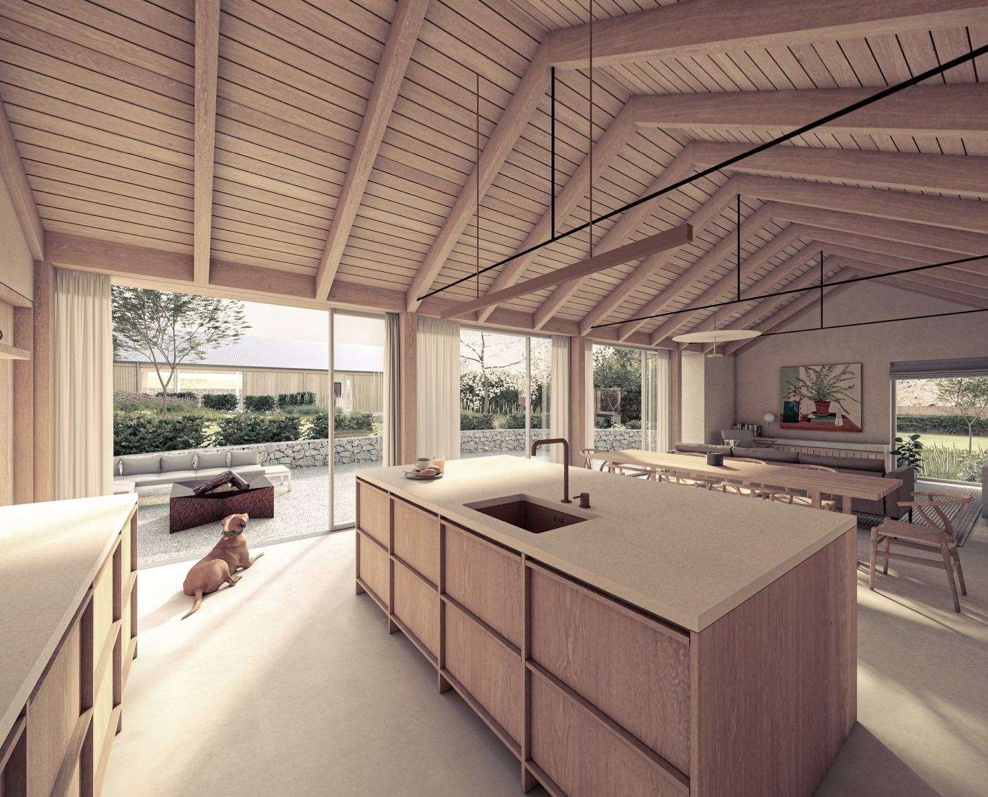 How architects envisage one of the lets could look. Picture: TaylorHare Architects