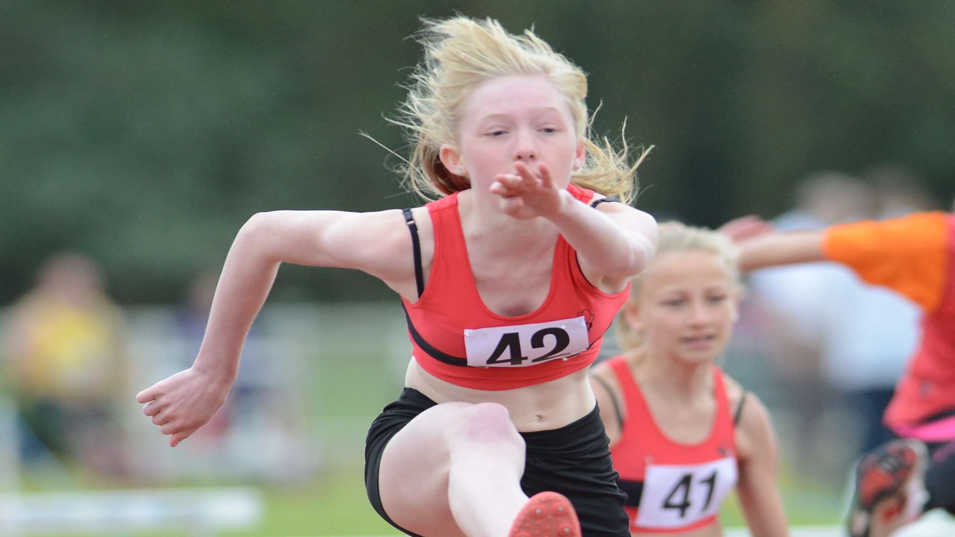 Medway and Maidstone's Ashleigh West was among the gold medal winners at the Kent County Championships Picture: Gary Browne