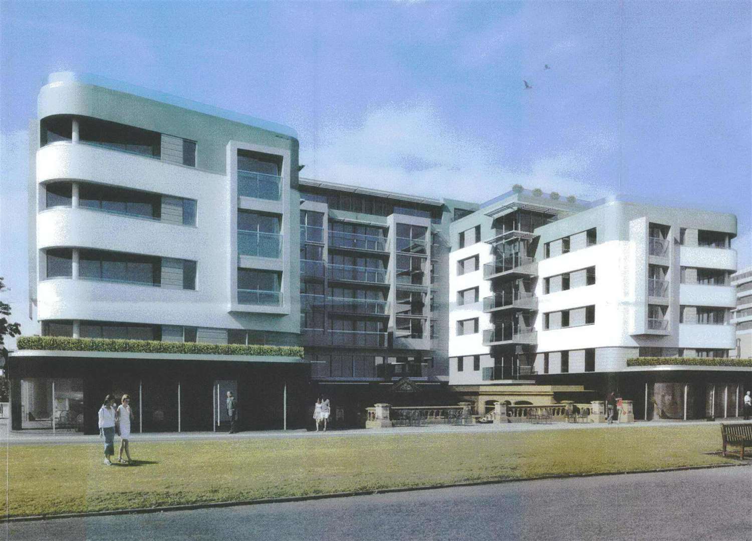 A computer-generated image of the proposed development