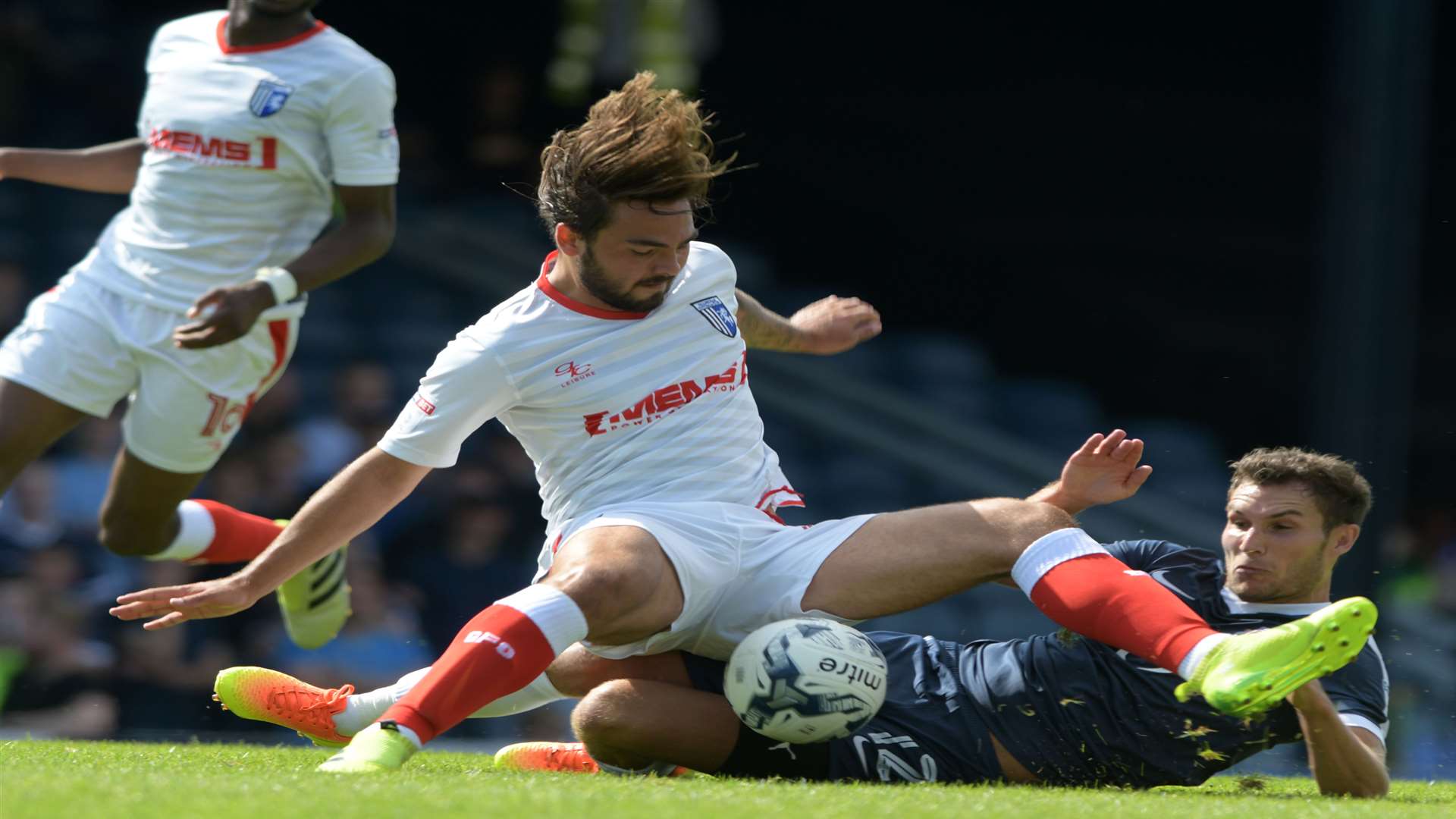 Bradley Dack in the thick of the action during last season's opener. Picture: Barry Goodwin