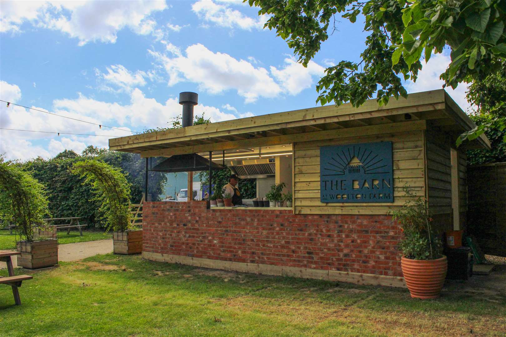 The new Saffu Bru dining experience is open this summer at Woolton Farm in Bekesbourne. Picture: Woolton Farm