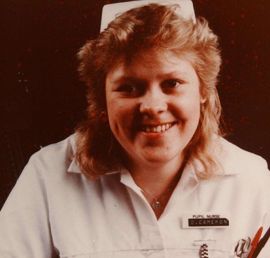 Debbie Griggs as a nurse