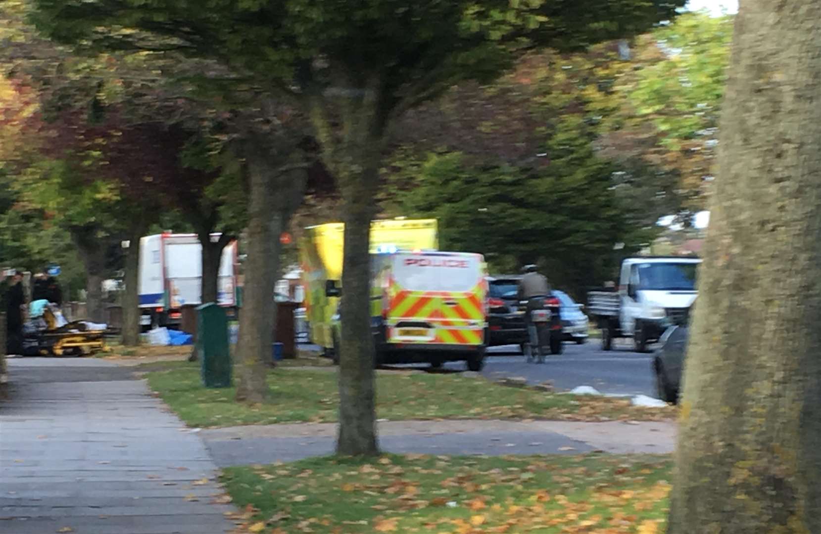 Police and paramedics at City Way, Rochester (4608506)