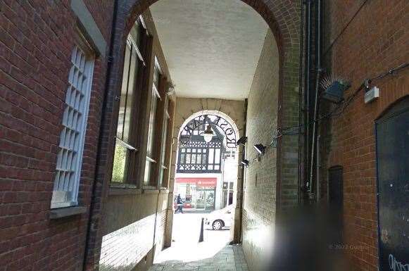 Two people were hurt following an altercation in Rose Yard, Maidstone. Picture: Google