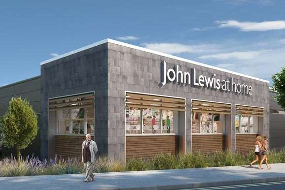 An artist's impression of the John Lewis at Home store at Ashford