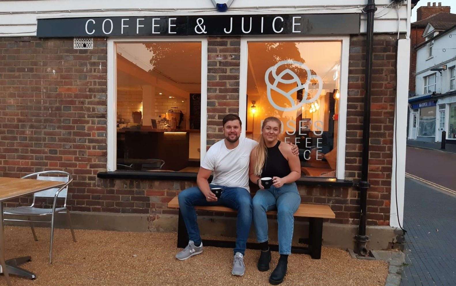 Marcus and sister Hannah run Rose's Coffee and Juice in West Malling