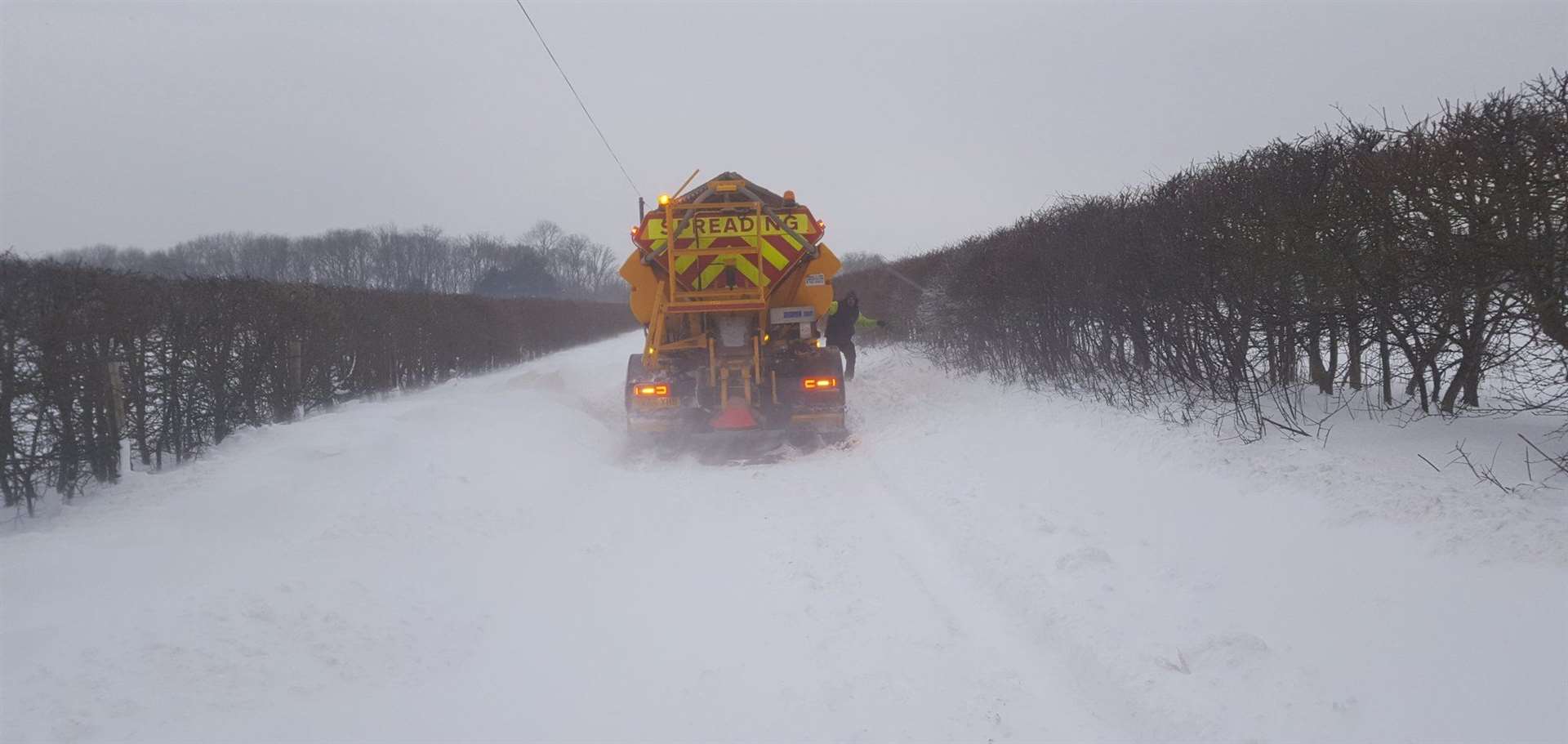 KCC's snow clearing operation will take place when heavy and continuous snowfall settles.