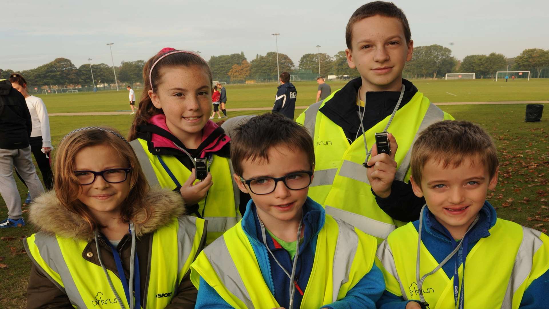 The junior runners were marshals and time-keepers